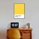 Quadro Color Card Aspen Gold 86x60 Filete Preto
