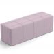 Puff Decorativo Living Sala de Estar 160 cm Roma W01 Suede Rosê - Lyam