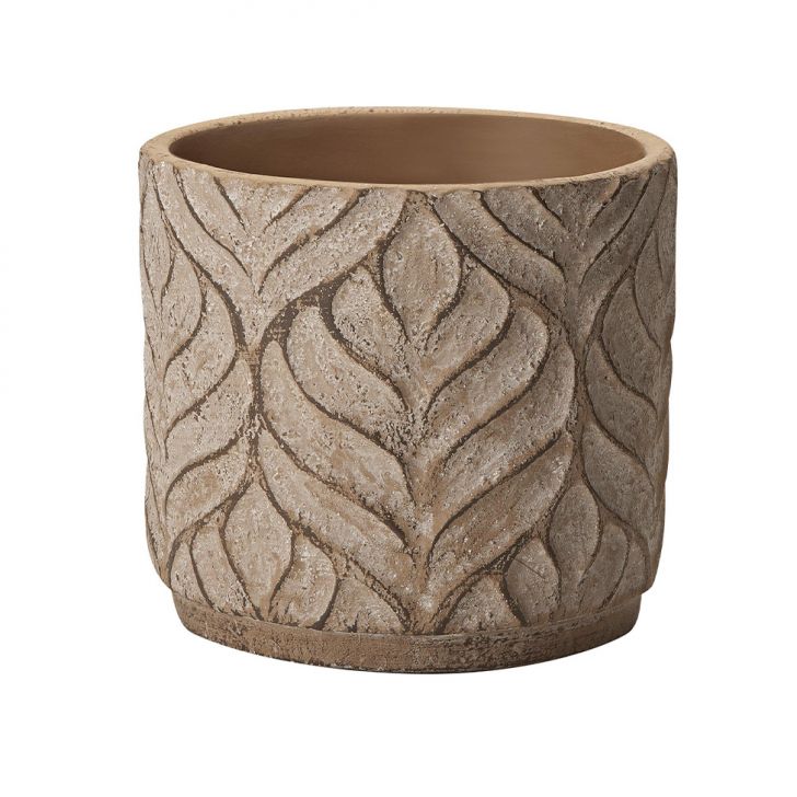 Cachepot Lis Marrom 15 Cm