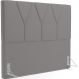 Cabeceira Cama Box Queen 160 cm Aurora W01 Facto Cinza - Lyam Decor