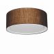 Plafon Duplo Cilíndrico Md-3036 Cúpula em Tecido 50x25cm Café - Bivolt