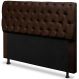 Cabeceira Casal Queen 160cm Para Cama Box Paris Suede Marrom - DS Estofados