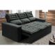 Sofá 3 Lugares Retrátil e Reclinável Cama inBox Slim 2,00m Velusoft Cinza