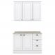 Armario Aereo E Balcao 120 cm CE169 Americana Branco Calcare Henn