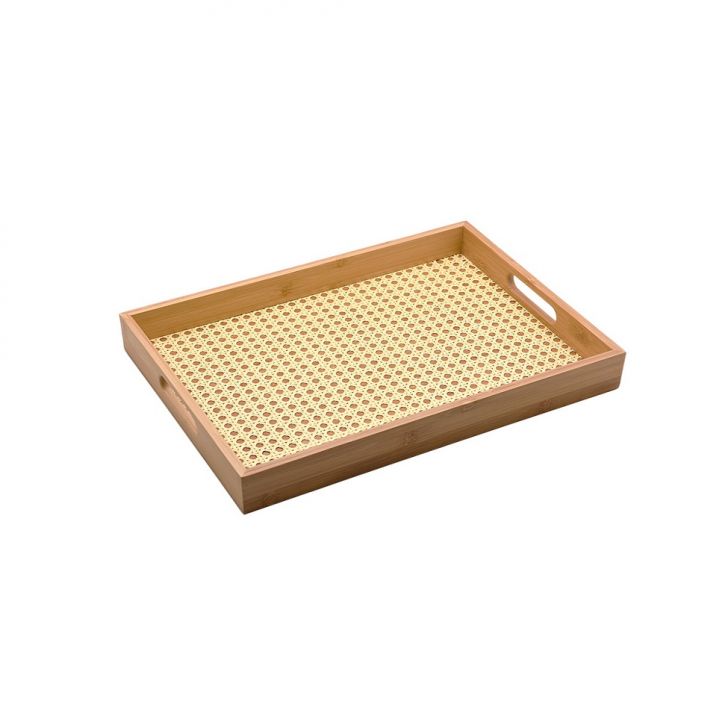 Bandeja Retangular Oikos 39cm Natural