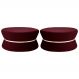 Kit 02 Puffs Decorativo Sala de Estar 95cm Dhaka Veludo Vinho G15 - Gran Belo