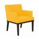 Poltrona Decorativa Vitória Sala e Recepção Napa Amarelo - DS Estofados