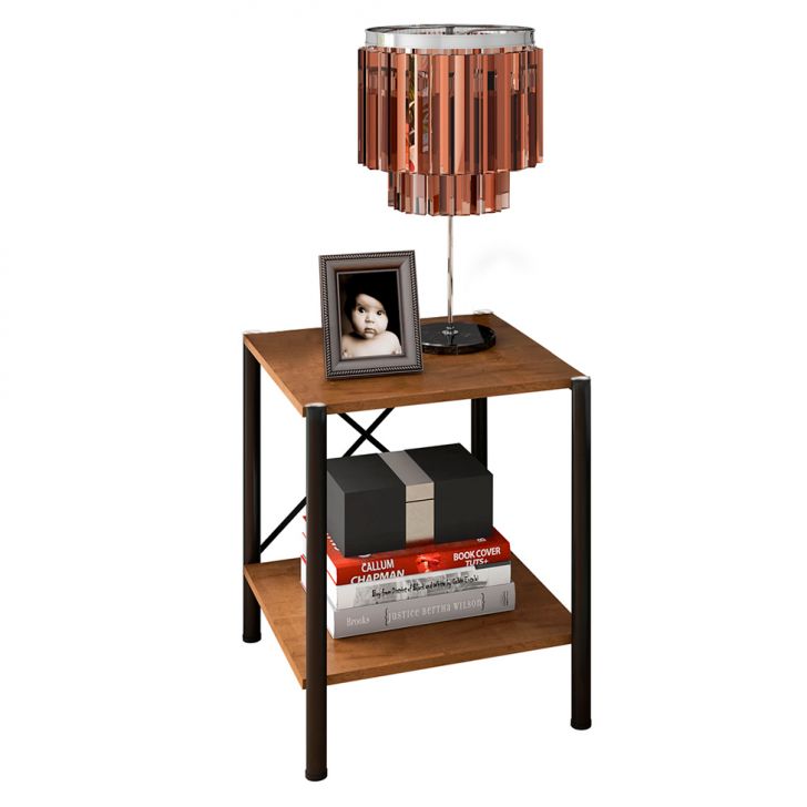 Mesa De Cabeceira Light Demolição E Preto