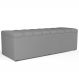 Calçadeira Recamier Baú Para Cama Queen Dália 160x50 Cm W01 Facto Cinza - Lyam Decor