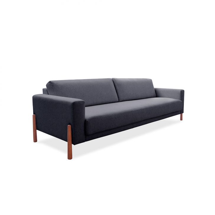 Image of Sofá 3 Lugares Laura Linho Cinza 210 Cm PLA-MO895UP84PUDMOB