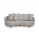 Image of Sofá 3 Lugares Capri Veludo Bege 240 cm SO964UP84ABFMOB