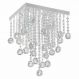Lustre Classic com Adornos em Acrílico de Alto Brilho - Cor Cristal