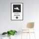 Quadro Gênero Musical Sertanejo 43x30 Caixa Marrom Branco