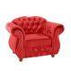 Poltrona Chesterfield Merlo Suede Vermelho