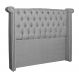 Cabeceira Sienna Solteiro Para Cama Box Linho Cinza