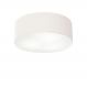 Plafon Cilíndrico Md-3005 Cúpula em Tecido 40x12cm Branco - Bivolt