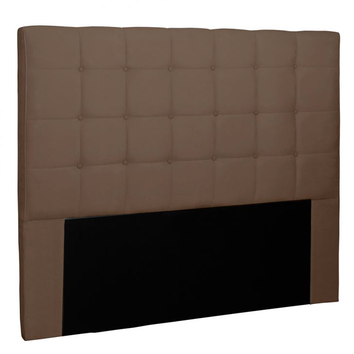 Cabeceira Casal Verona Suede Caramelo