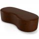 Puff Decorativo Orgânico para Living Quarto 140cm Orbit W01 Couríssimo Marrom - Lyam Decor