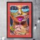 Quadro Decorativo Pop Arte Garota Pirulito-24x34Cm