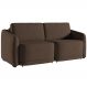 Sofá Cama para Sala de Estar 2 Lugares 176cm Montserrat K01 Veludo Marrom - Lyam Decor
