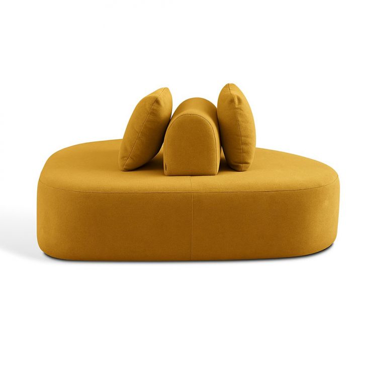 Chaise Longue 3 Lugares Stone Linho Amarelo