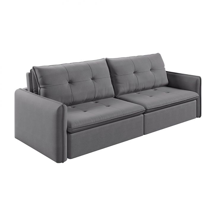 Sofá 2 Lugares Retrátil E Reclinável Braga Linho Cinza 160 Cm