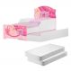 Mini Cama Infantil com Auxiliar Pop Carruagem Rosa com Colchões