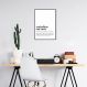 Quadro Divertido Significado Home Office 60x43 Filete Preto