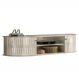 Bancada Suspensa Tv 60 Pol 2P 136 cm Modena Calacata Off White MADETEC