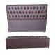 Cabeceira Mais Calçadeira Baú Casal Queen 160cm Para Cama Box Sofia Napa Marrom - DS Estofados