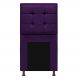 Cabeceira Copenhague 90 cm Solteiro Suede Roxo - Amarena Móveis