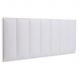 Cabeceira Casal Estofada Para Cama Box Kit 7 Placas Adesivas - Modelo Reta Courino Branco