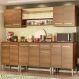 Cozinha Completa Madesa Emilly Smile com Balcão e Armário Vidro Reflex - Rustic