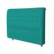 Cabeceira Casal Imperatriz 140 CM Suede Azul Turquesa- D A Decor