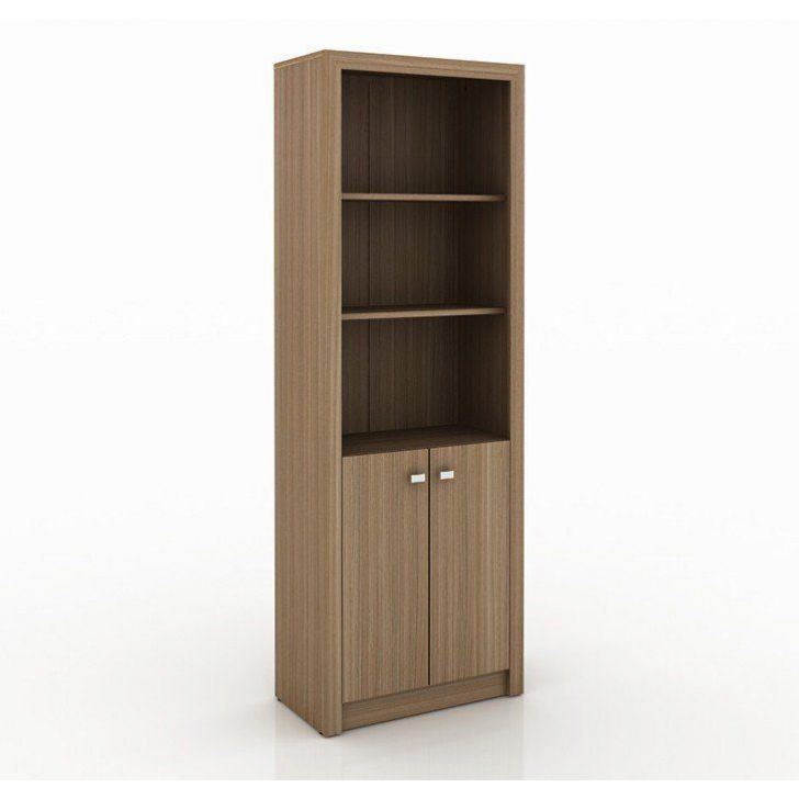 Armário Estante Alto para Escritório Home Office ME4110 MDP Amendoa G69 - Gran Belo