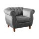Poltrona Realeza Chesterfield Cadeira Vintage Decoração Retrô - Suede Azul Marinho