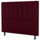 Cabeceira Cama Box Casal King Size Cora 195cm Suede Bordô - Desk Design