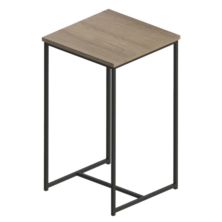 Mesa Bistrô Quadrada Urbnflex Preta E Mel