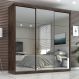 Guarda Roupa Casal Paris 2gav C/esp Nas 3pts Corre Chocolate