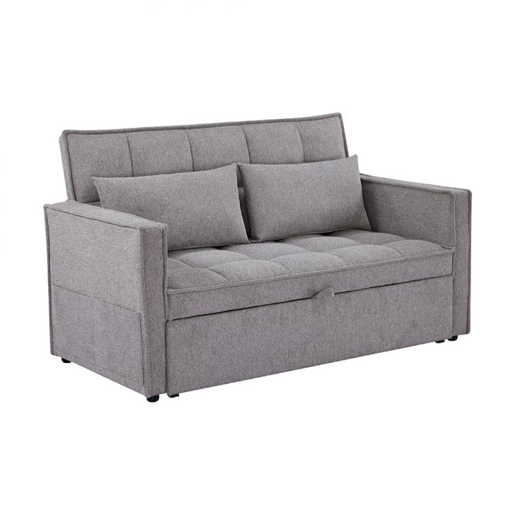Sofá-Cama 2 Lugares Casal Rivoli Cinza