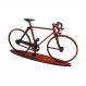 Bicicleta Decorativa Vermelha Modelo Corrida Madeira
