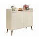Balcão Buffet Retrô Delta 2 Portas Off White - MoveisAqui