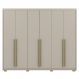 Guarda Roupa Casal 6 Portas 3 Gavetas MDF 275 cm Fend VLR