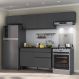 Armário de Cozinha Compacta 4 peças MP3697.895 Veneza Preto
