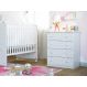 Cômoda Baby Rosa Moderna Com 04 Gavetas Espaçosa Para Quarto Infantil Ic4