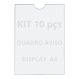 Quadro De Aviso A4 Display De Parede Acrílico Ps Kit 10 Pçs