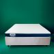 Cama Box Queen com Colchão Guldi Duplo Espuma D28 Azul e Natural