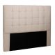 Cabeceira King Verona Suede Bege
