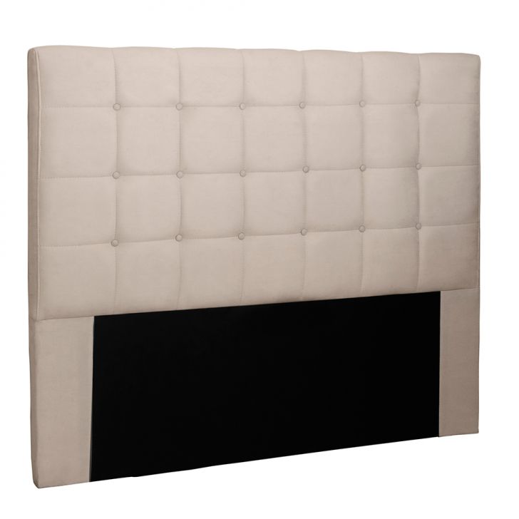 Cabeceira King Verona Suede Bege