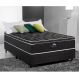 Cama Box Casal Colchão Mola Ensacada + Box Perola Negra / Gazin 188x138x59 Cm